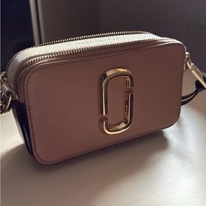 Marc Jacobs Nude Crossbody Bag with Gold Hardware
